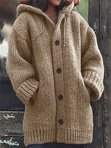 Levoire | femmes loose chaude hoodie cardigan hoodie