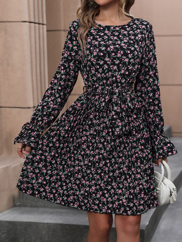 Levoire | Femme nouvelle robe longue à manches longues imprimée Must