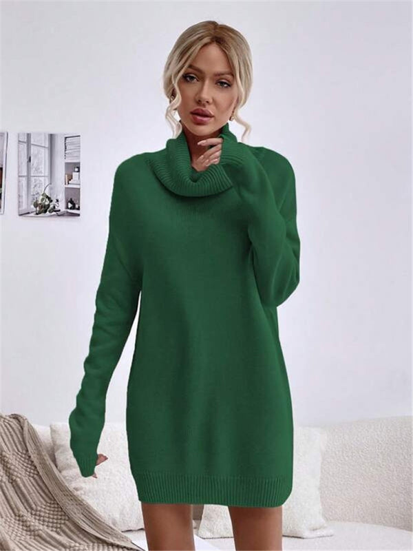 Levoire | Pull À Col Roulé En Tricot Coupe Longue