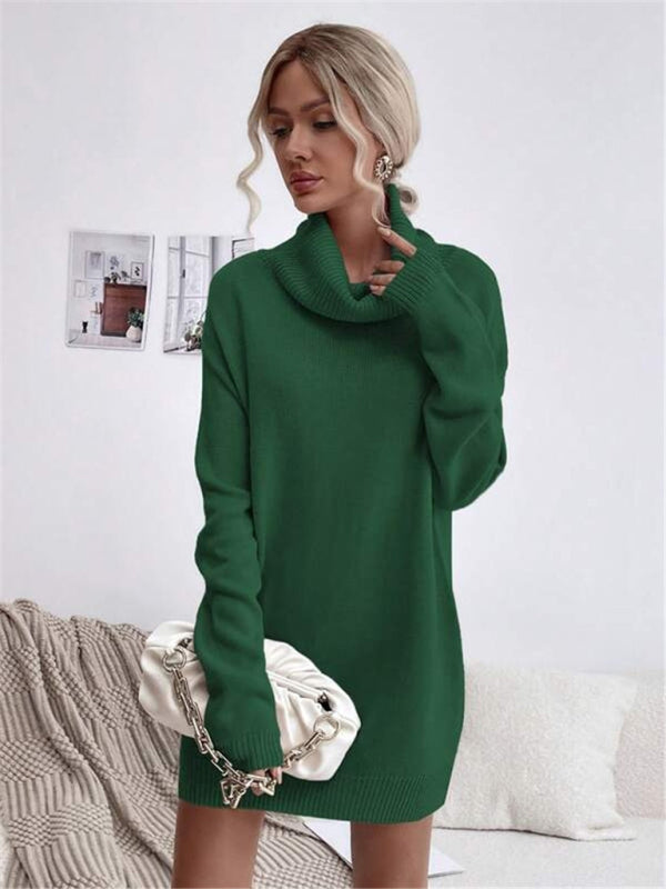 Levoire | Pull À Col Roulé En Tricot Coupe Longue