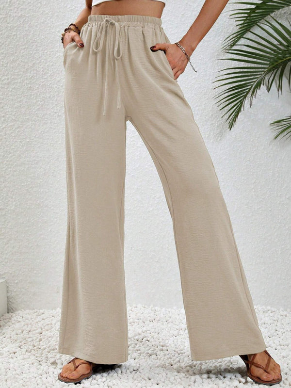Levoire | Pantalons Amples Confortables Avec Taille Élastique Beige