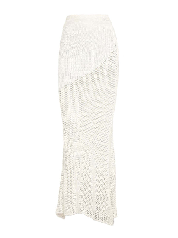 Levoire | Sitominen Long Sleeve Plate Highlighting Casual Maxi Skirt Dressed