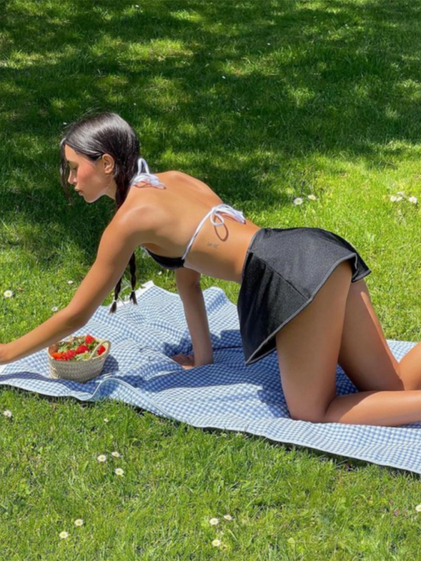 Levoire | Nouvelle jupe sexy à bretelles pour femmes en trois pièces bikini