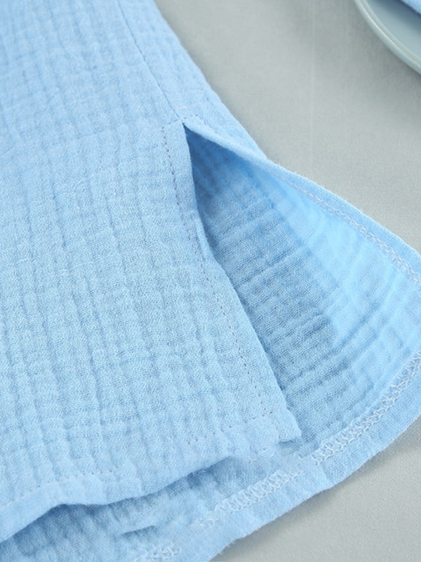 Levoire | Robe-Shorts à Manches Longues Dehors Décontractée pour Femmes Vêtements de Maison