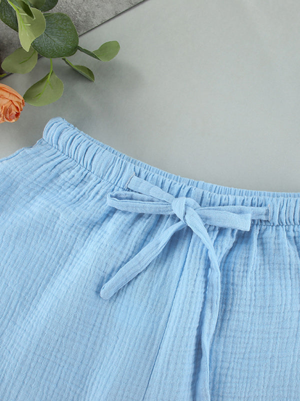 Levoire | Robe-Shorts à Manches Longues Dehors Décontractée pour Femmes Vêtements de Maison