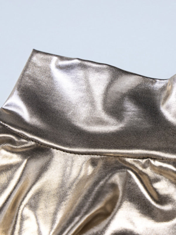 Levoire | Robe plissée scintillante à dos nu sexy pour femmes