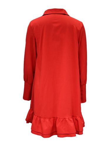 Levoire | Femmes robe ample, tendance et simple d'une seule couleur