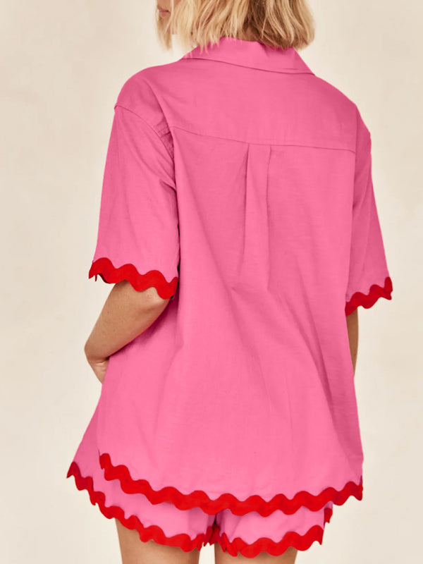 Levoire | Nouvel ensemble féminin simple et élégant de pull court vêtements de loisirs (sans sous-vêtement)