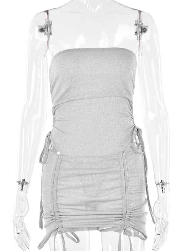 Levoire | Jupe sexy mettant en valeur les hanches avec lien, à enfiler, jupe étroite, Ensemble deux pièces