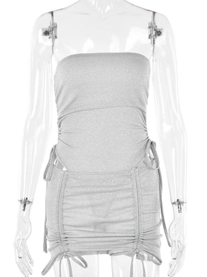 Levoire | Jupe sexy mettant en valeur les hanches avec lien, à enfiler, jupe étroite, Ensemble deux pièces