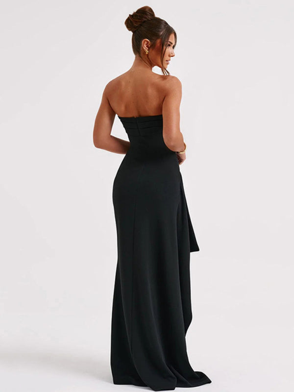 Levoire | Robe tube à découpe pour femmes avec une haute fente