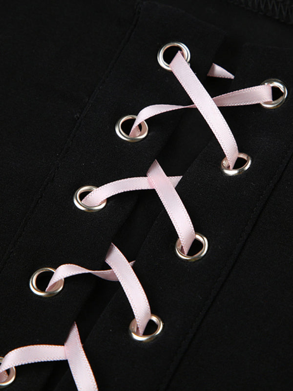 Levoire | Pour Femmes Nouveau Style Français Perle Porteuse Ajout de Dentelle Ceinture Gilet