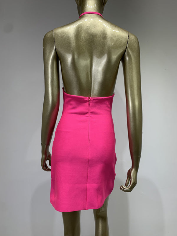 Levoire | Robe de soirée sexy à dos nu à col halter