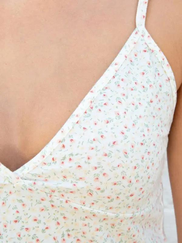Levoire | Nouvelles salopettes short à motif floral pour femmes avec décolleté en V pour un confortable vêtement d'intérieur
