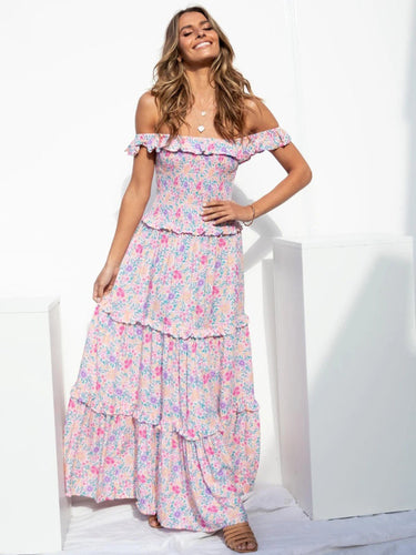 Levoire | Femmes nouvelle petite imprimé floral frais et mignon robe à bretelles