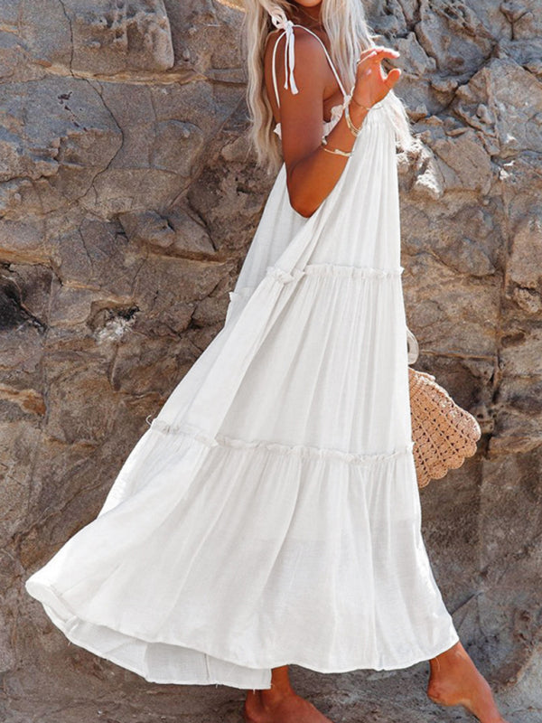 Levoire | Femme jupe midi sexy unie sans bretelles