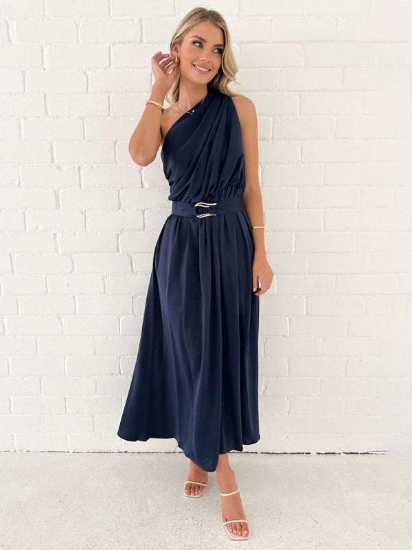 Levoire | Robe sans bretelles à taille cintrée pour femme Lila-sininen bleu foncé