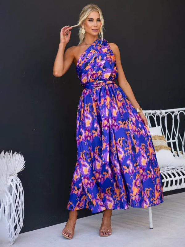 Levoire | Robe sans bretelles à taille cintrée pour femme Violetti