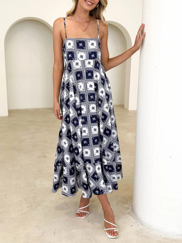 Levoire | Vêtements pour femmes nouveau style petite robe à bretelles imprimée fraîche
