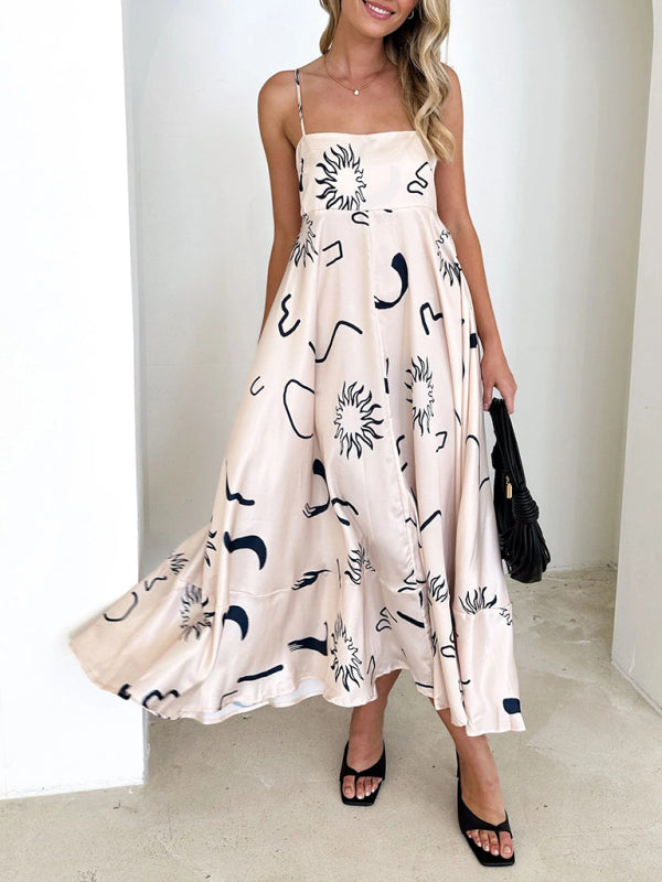Levoire | Vêtements pour femmes nouveau style petite robe à bretelles imprimée fraîche