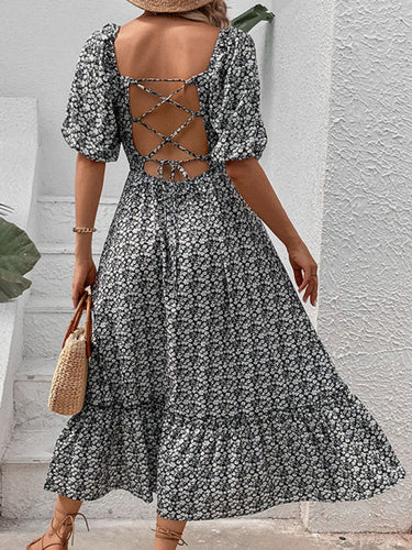 Levoire | Nouvelle Vêtements Féminins Nouveau Imprimé Floral Rétro Élégant Robe