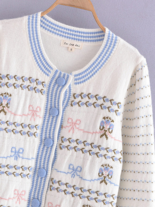 Levoire | Femme Bue Col Rond Boutonné Pull