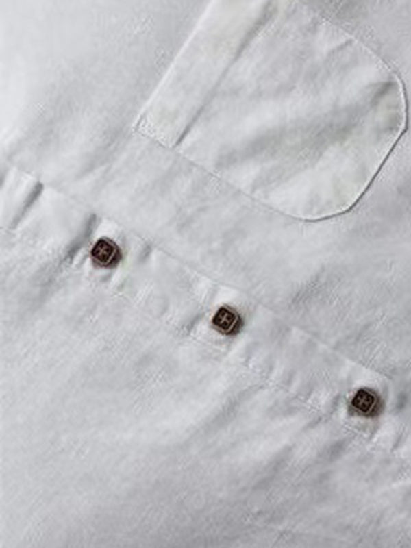 Levoire | Nouvelle robe midi à col Henley unicolore à boutons et manches longues ajustables