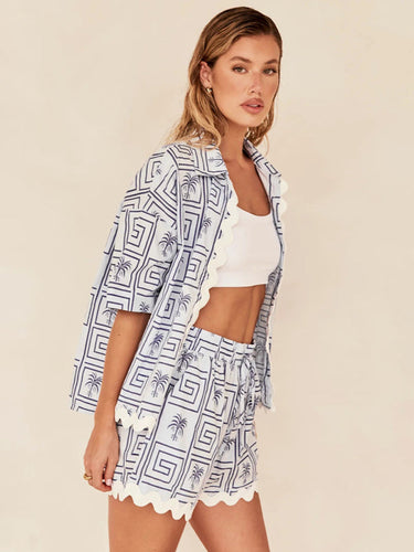 Levoire | Manteau en tricot simple pour femmes design en tricot à motif ondulé (gilet non inclus)