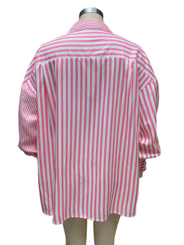 Levoire | Nouvelle chemise rayée simple moderne à manches longues pour femmes