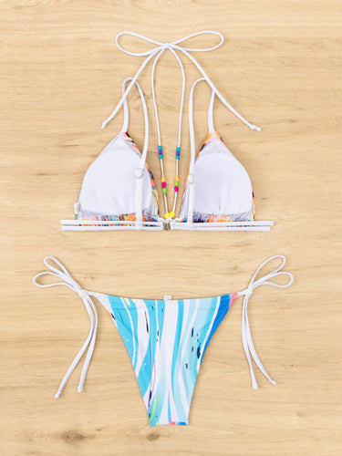 Levoire | Nouveau Bikini Lanko Pärli Pointu Imprimé Coupé Triangle Maillot de Bain