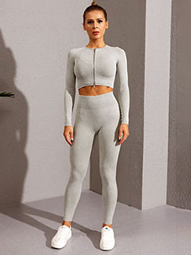 Levoire | Nouveau multicolore fitness à manches longues yoga à manches longues gilet zippé