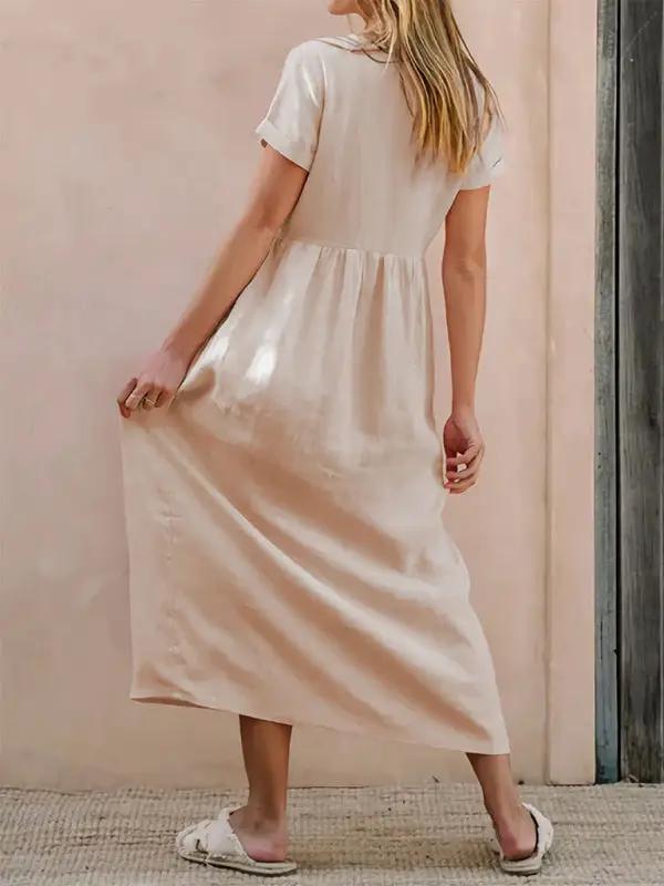 Levoire | Femme Unie Élégante Robe Lâche