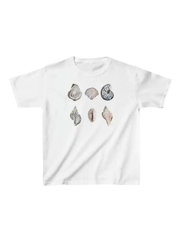 Levoire | T-shirt graphique imprimée ajustée pour dames à manches courtes