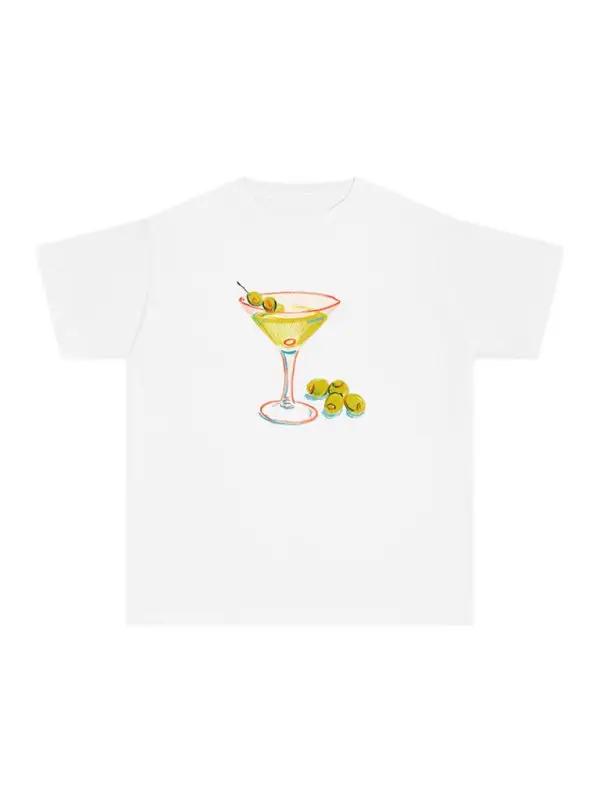 Levoire | T-shirt graphique imprimée ajustée pour dames à manches courtes