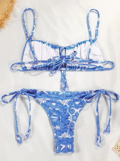 Levoire | Nouveau sexy petit frais imprimé bikini à bretelles