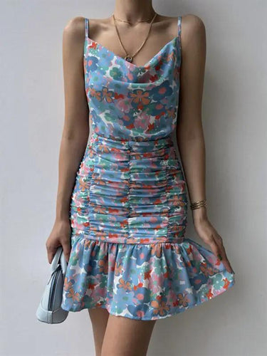 Levoire | Femmes nouvelle motif floral taille bretelle robe