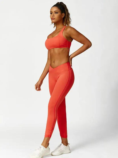 Levoire | Nouveau short de course en leggings de yoga à nœud respirant uni