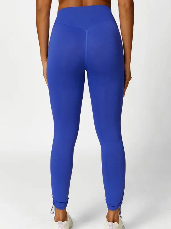 Levoire | Nouveau sweat à capuche pantalon de jogging vêtements de yoga respirant uni leggings de course Bleu