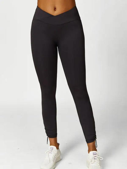Levoire | Nouveau sweat à capuche pantalon de jogging vêtements de yoga respirant uni leggings de course Noir