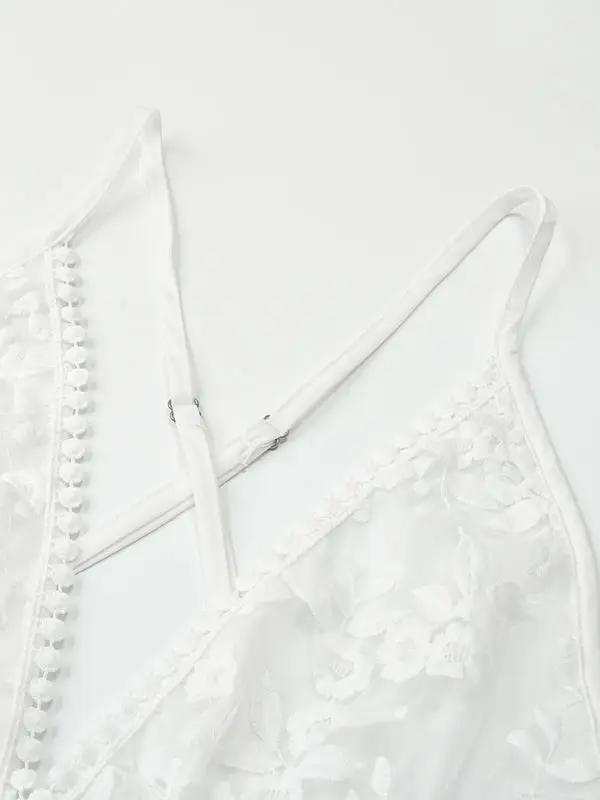 Levoire | Robe spaghetti dos nu profond V sexy dress de plage spicule