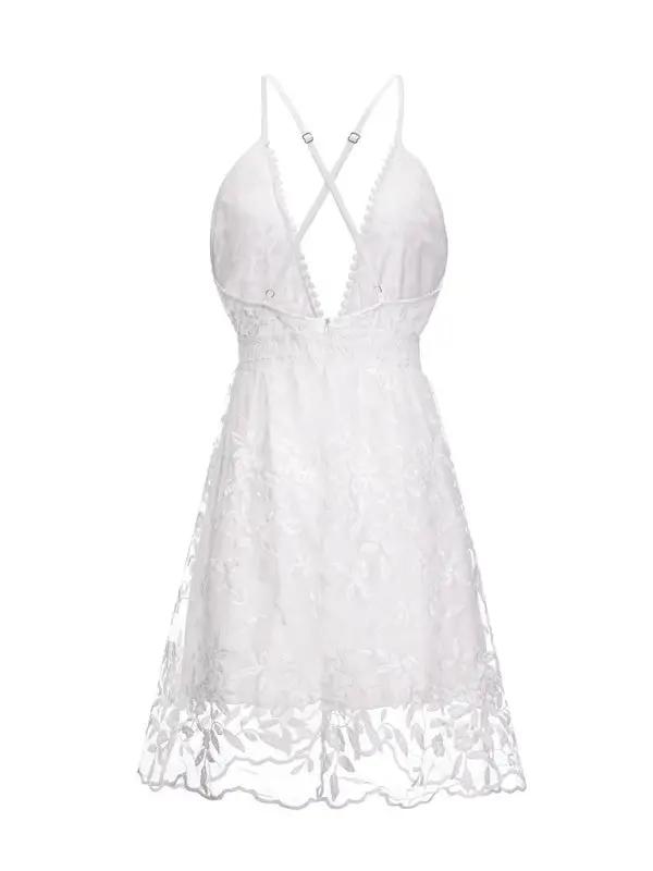 Levoire | Robe spaghetti dos nu profond V sexy dress de plage spicule