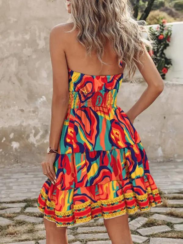Levoire | Nouvelle robe sexy sans épaules à col halter pour dames