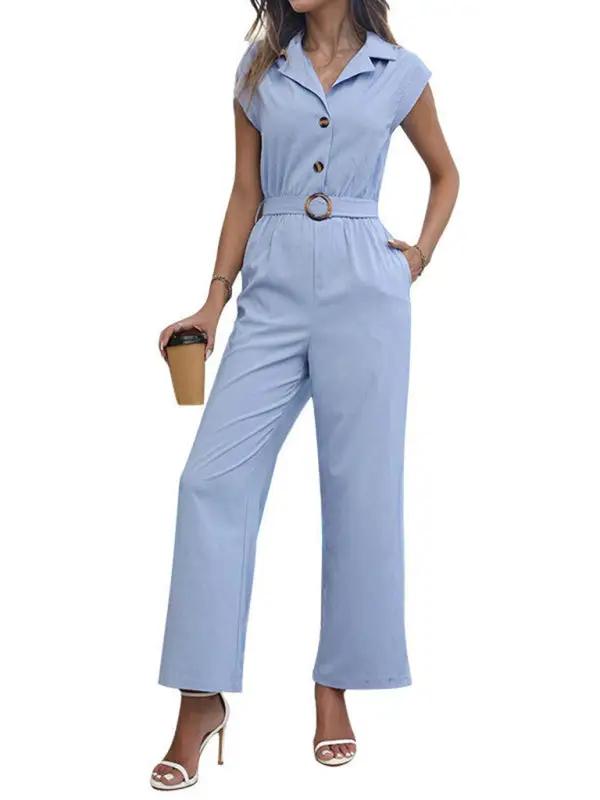 Levoire | Femme Col revers style de transition monochrome combinaison droite