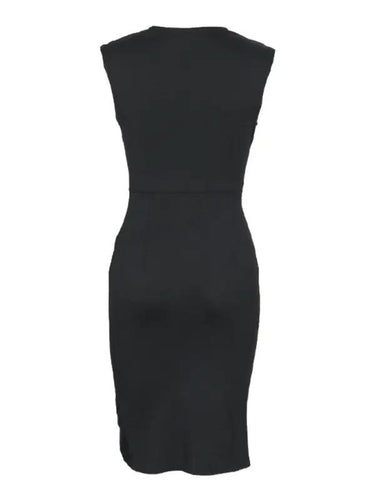 Levoire | Nouvelle robe slim-fit noire sans manches