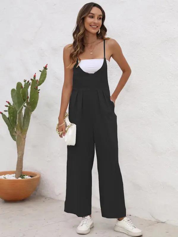 Levoire | Nouveau pantalon large décontracté en couleur unie