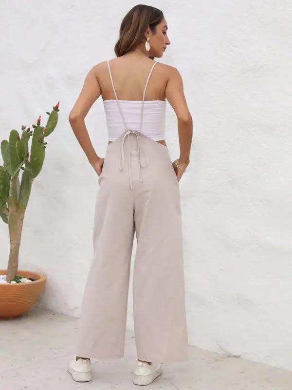 Levoire | Nouveau pantalon large décontracté en couleur unie