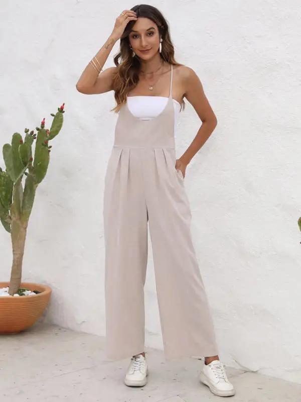 Levoire | Nouveau pantalon large décontracté en couleur unie