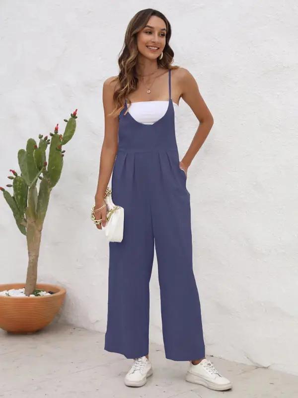 Levoire | Nouveau pantalon large décontracté en couleur unie