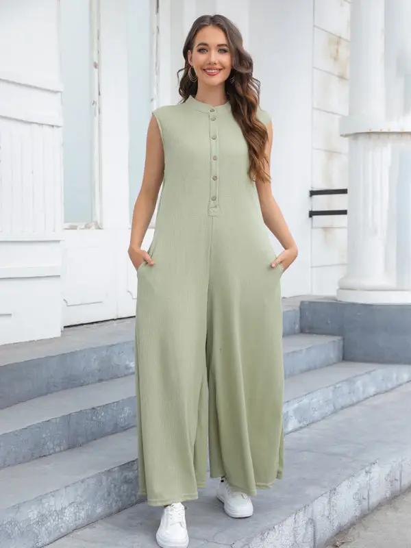 Levoire | Nouveau Décontracté Ample Poches Respirant Pantalons Large Harem Salopette