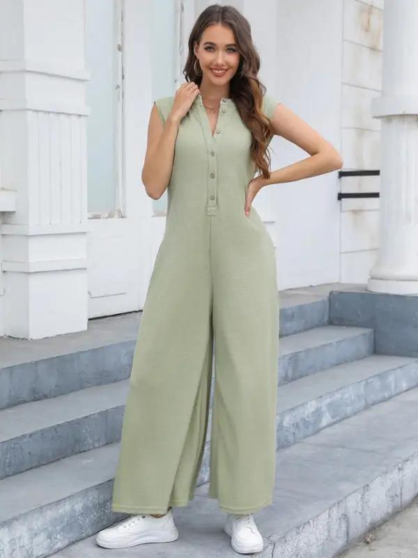 Levoire | Nouveau Décontracté Ample Poches Respirant Pantalons Large Harem Salopette